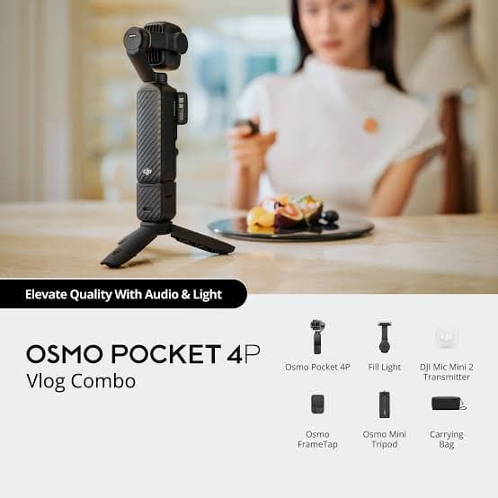 DJI Osmo Pocket 4P Vlog Combo with FrameTap & Mic Mini 2 | citygadgetskenya.co.ke