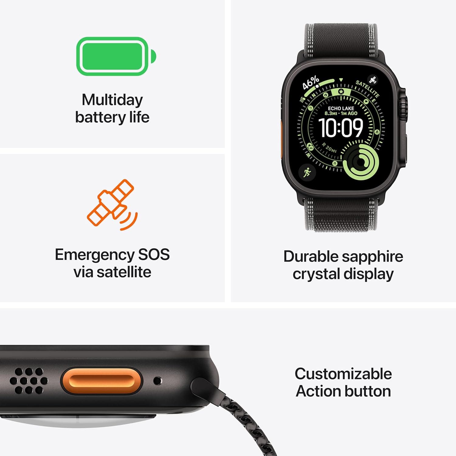 Apple Watch Ultra 3 49mm Black Titanium – Black Alpine Loop – Brand New | City Gadgets Kenya
