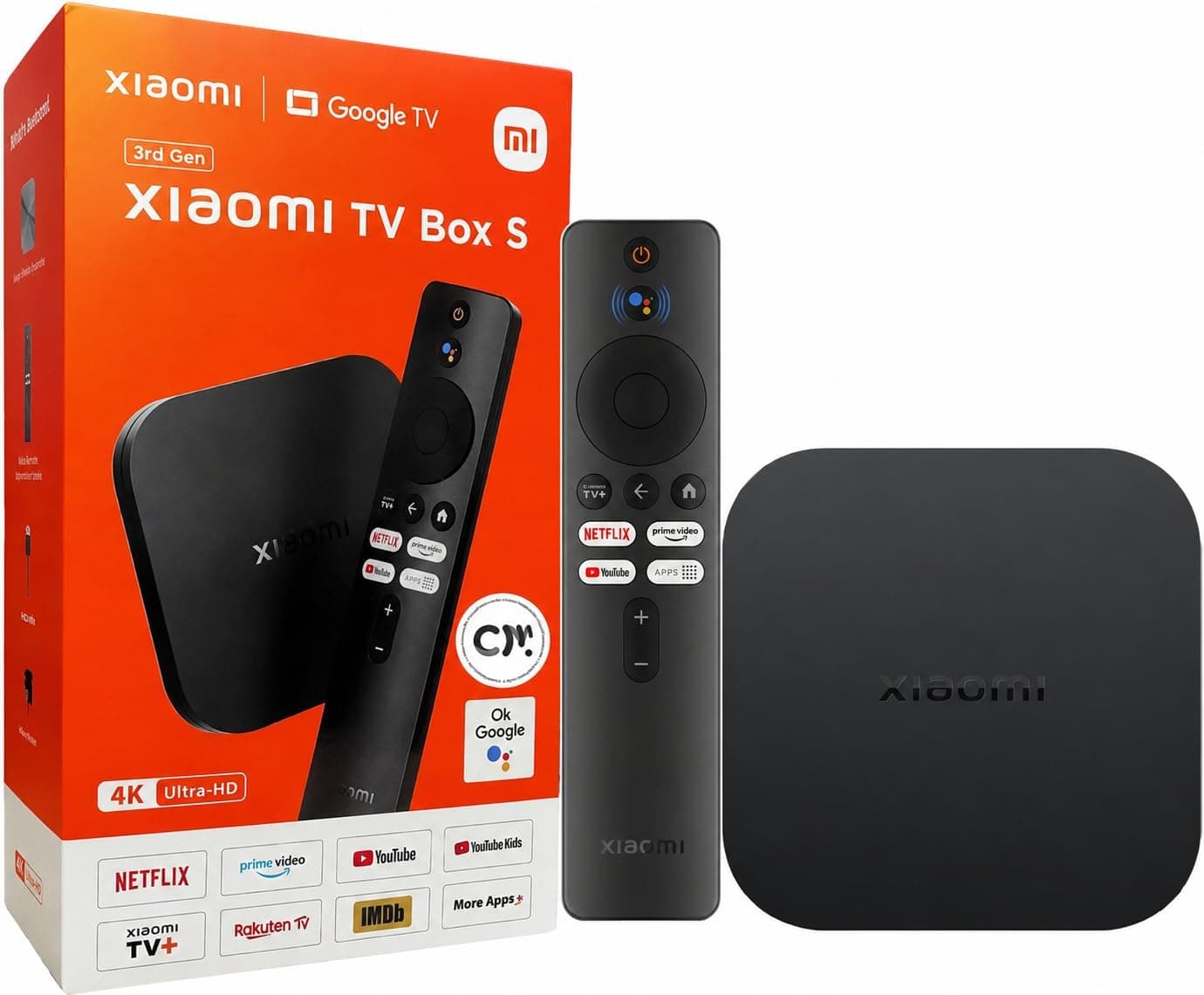 Xiaomi Mi Box S 3rd Gen – 4K Google TV Streaming Box with Wi-Fi 6