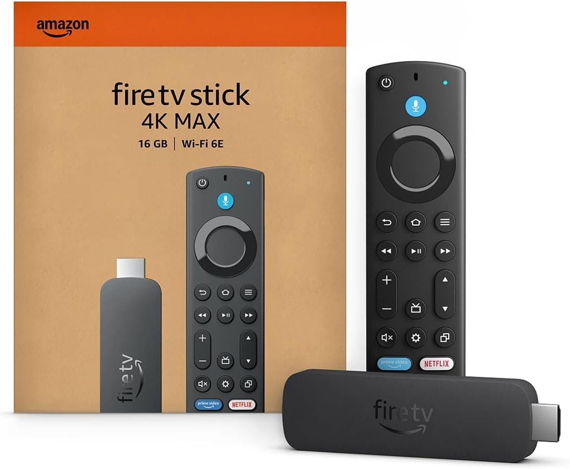 Amazon Fire TV Stick 4K Max – Amazon's Most Powerful Streaming Stick with Wi-Fi 6E